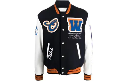OFF WHITE Hold The Moon Varsity Jacket