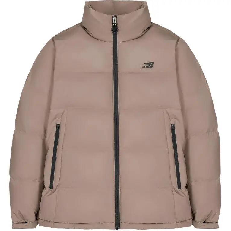 New Balance Down Jackets Men's Brown Stand Collar Moderate