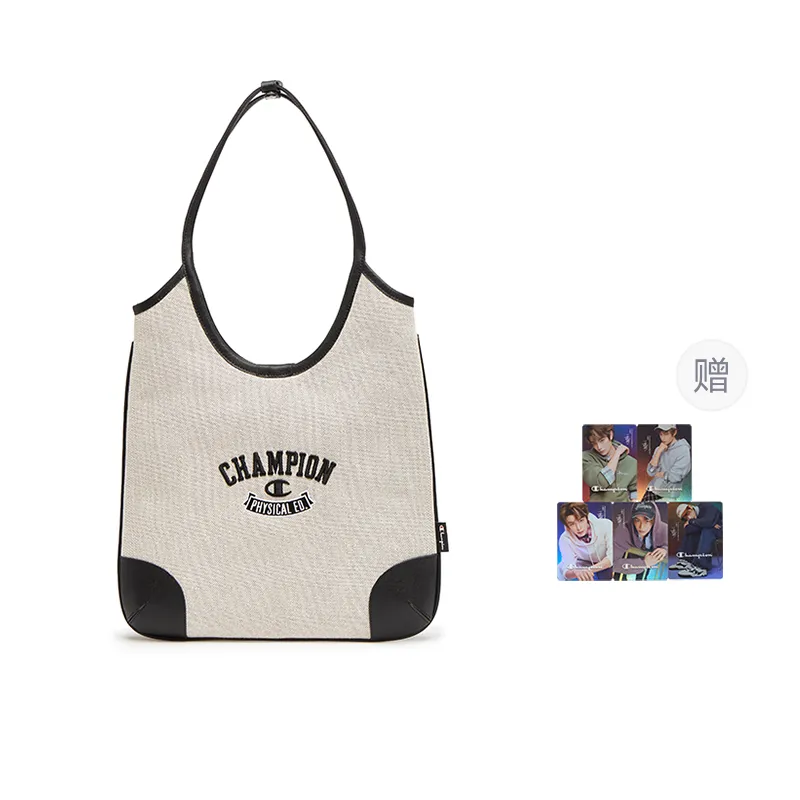 Champion Fabric+Artificial Leather Handbag Regular Unisex Multicolor