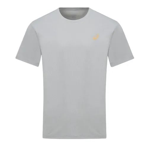 ASICS T Shirts Men's Gray Crew Neck
