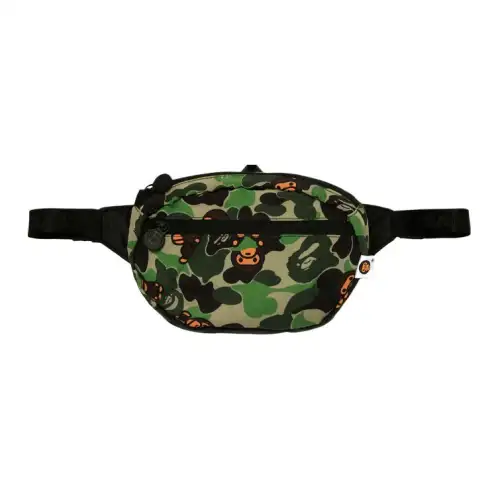 A BATHING APE Bape Minimalist Style Nylon Fabric Fanny Pack Unisex Camouflage