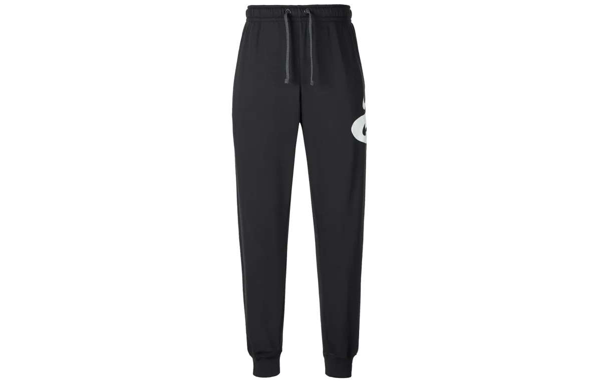 Nike Knitted Sweatpants Men's Black Moderate Tapered Pants