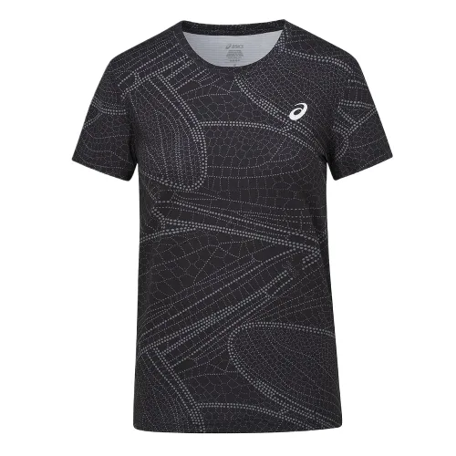 ASICS T Shirts Women's Black Crew Neck