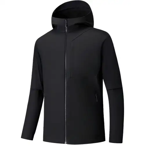 Anta Champion Outdoor Hiking Collection, Hooded Casual Zippers Solid Color Thickened And Fleece Lined Thermal