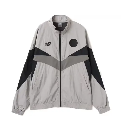New Balance Jackets Unisex Sport Gray Stand Collar Moderate Other