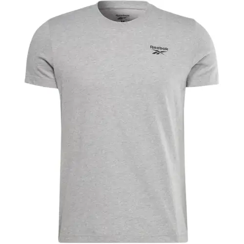 Reebok T Shirts Men's Gray Crew Neck Moderate Straight Fit