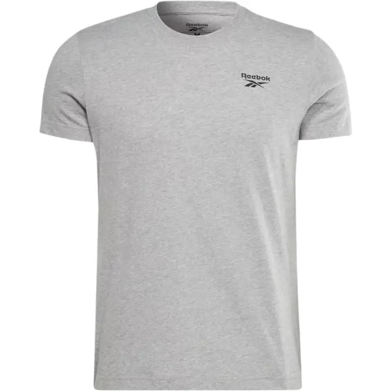 Reebok T Shirts Men's Gray Crew Neck Moderate Straight Fit