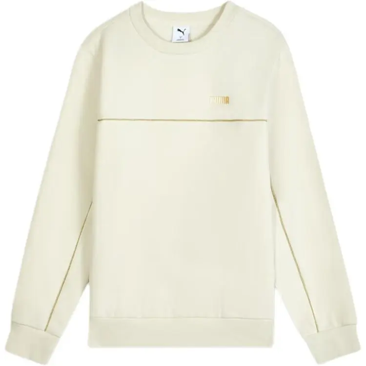 PUMA ESS+ Sweatshirts Men's Snow White Crew Neck Moderate