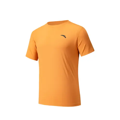 ANTA T Shirts Men's Sharp Yellow 3 Crew Neck