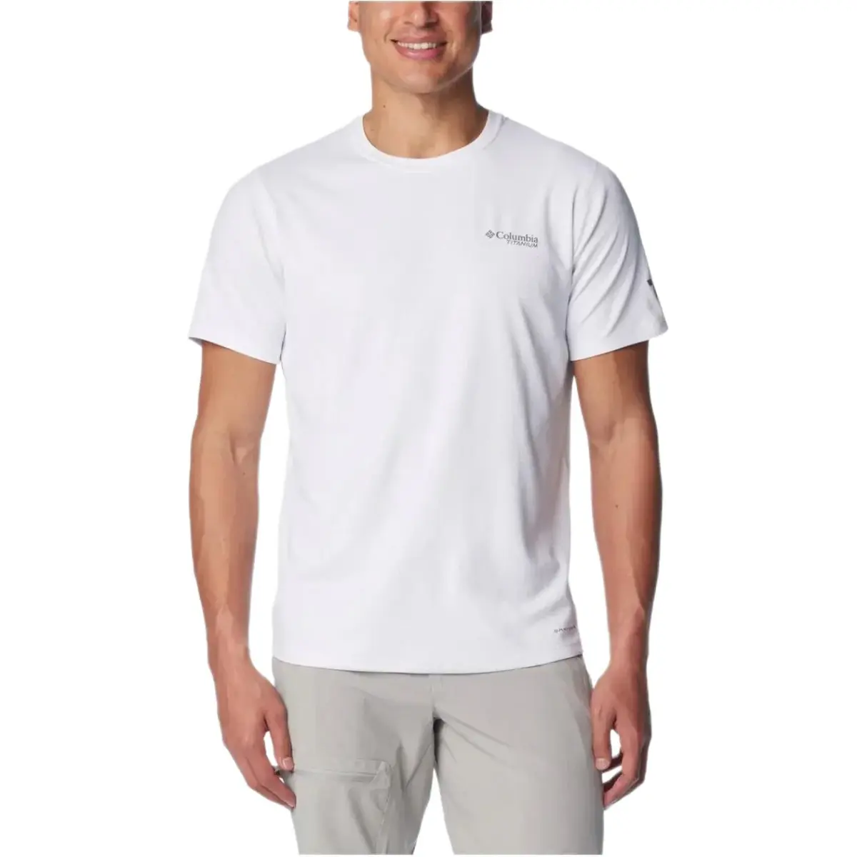 Columbia T-Shirts Men's White Crew Neck
