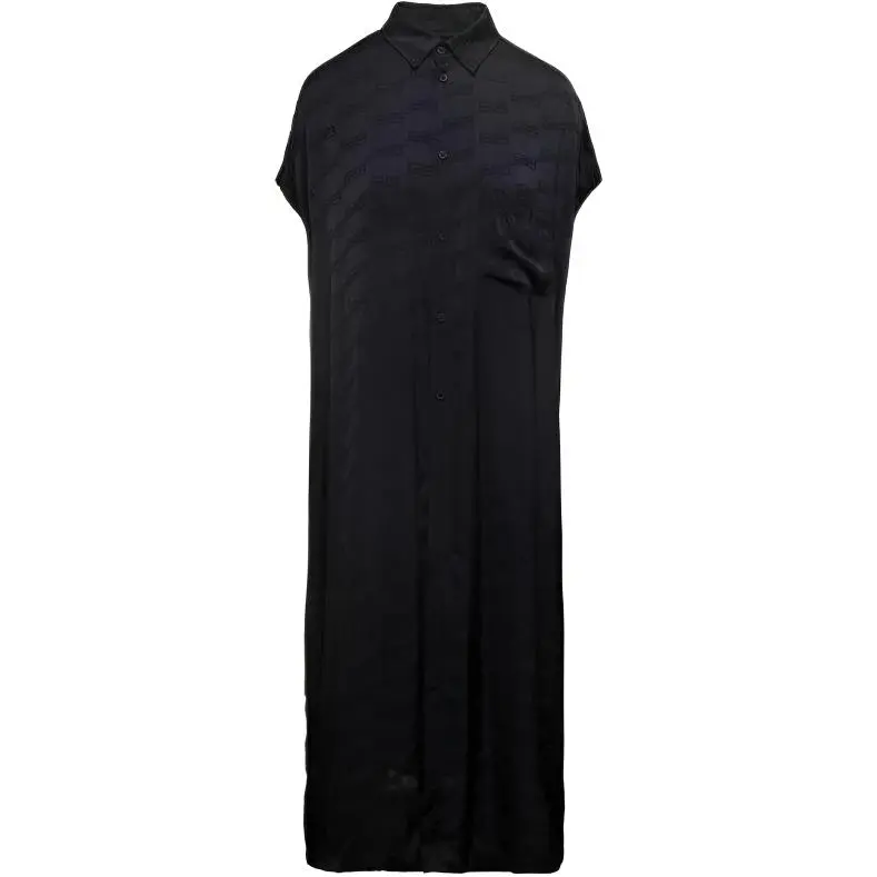 Balenciaga Sleeveless Dress Loose Fit Women's Black