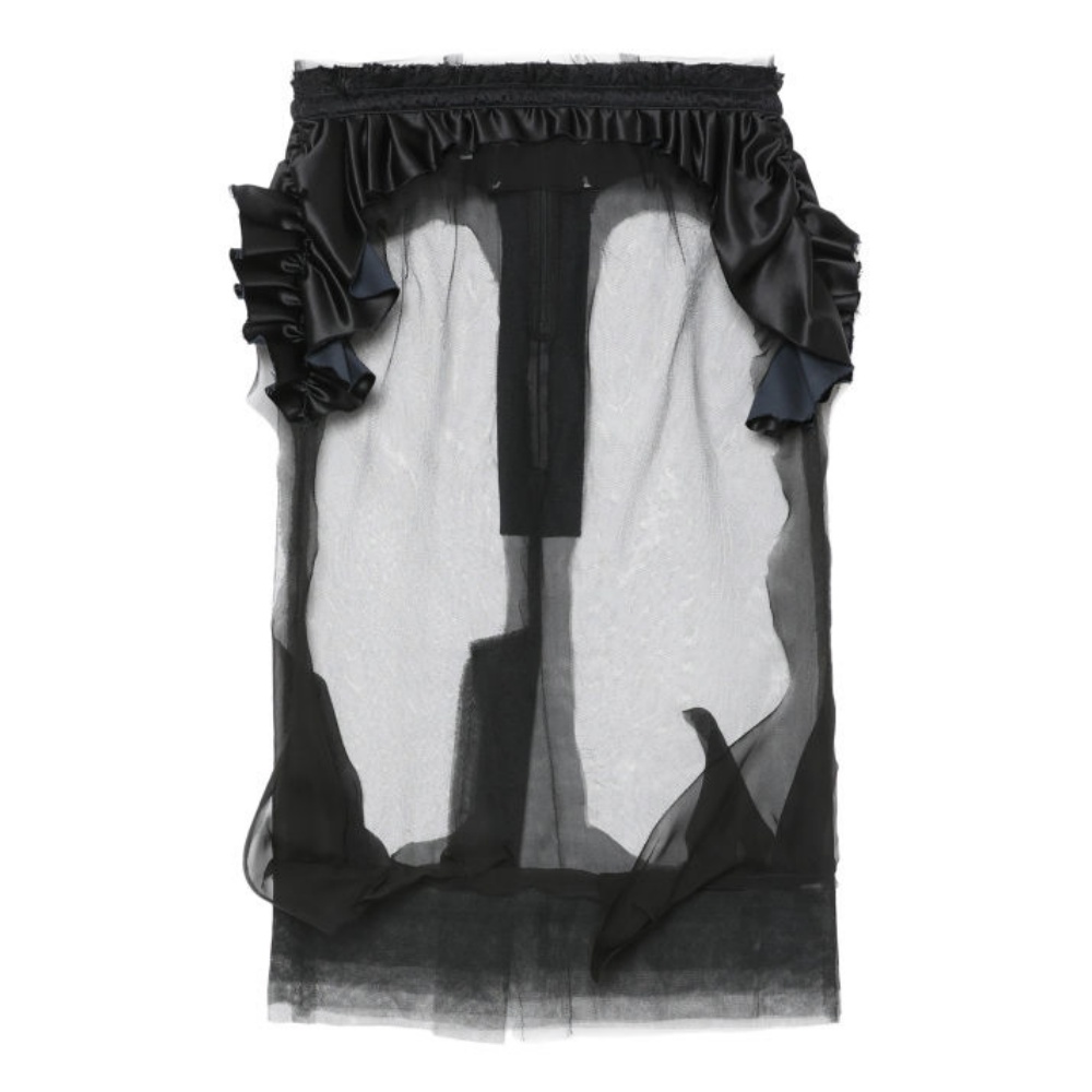 Женская юбка Maison Margiela Tulle Skirt (черная)