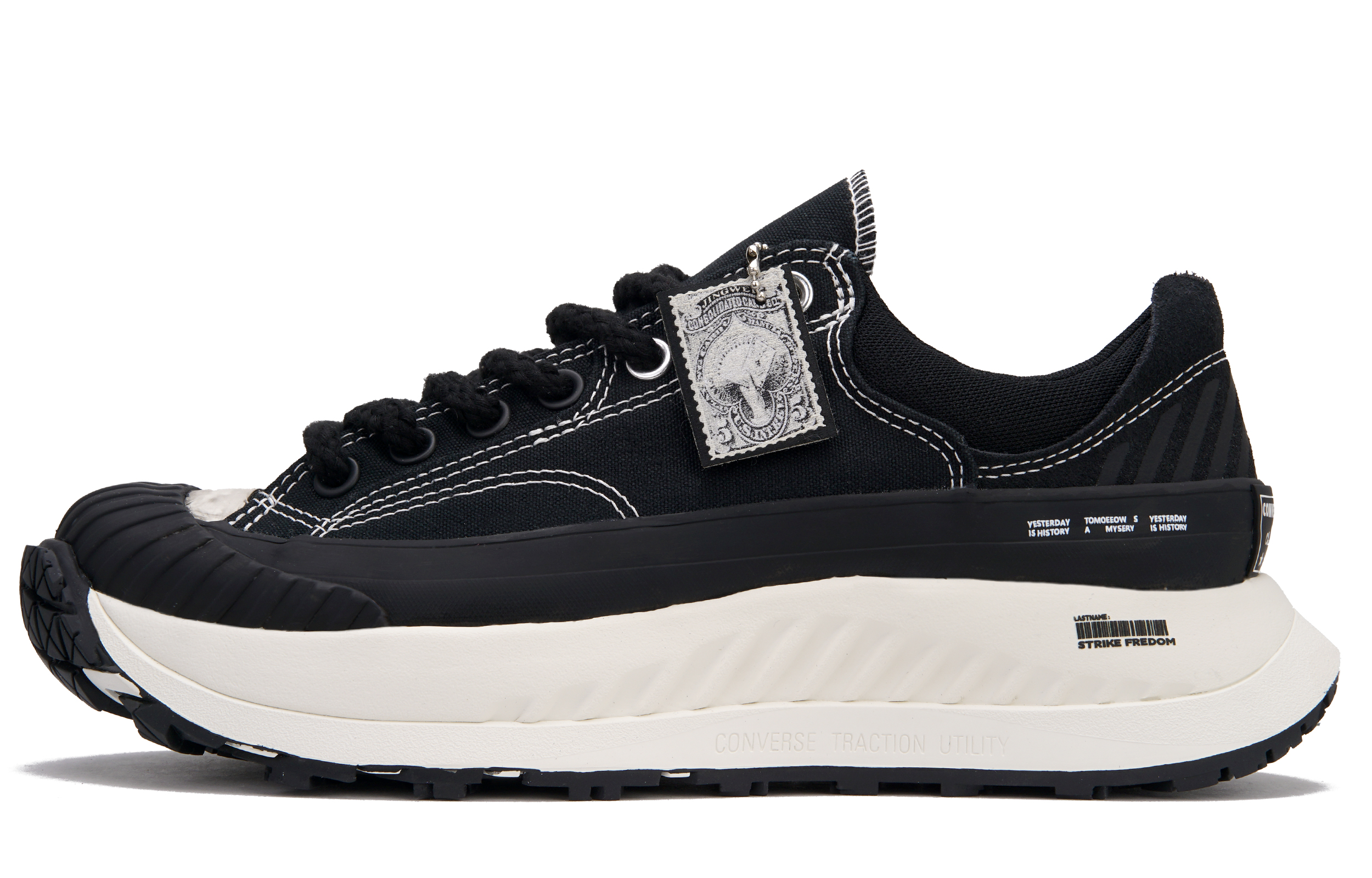 Converse Chuck 70 AT CX Ground Club Abrasion Resistant Abrasion Resistant Low top Casual Shoes Unisex Black White