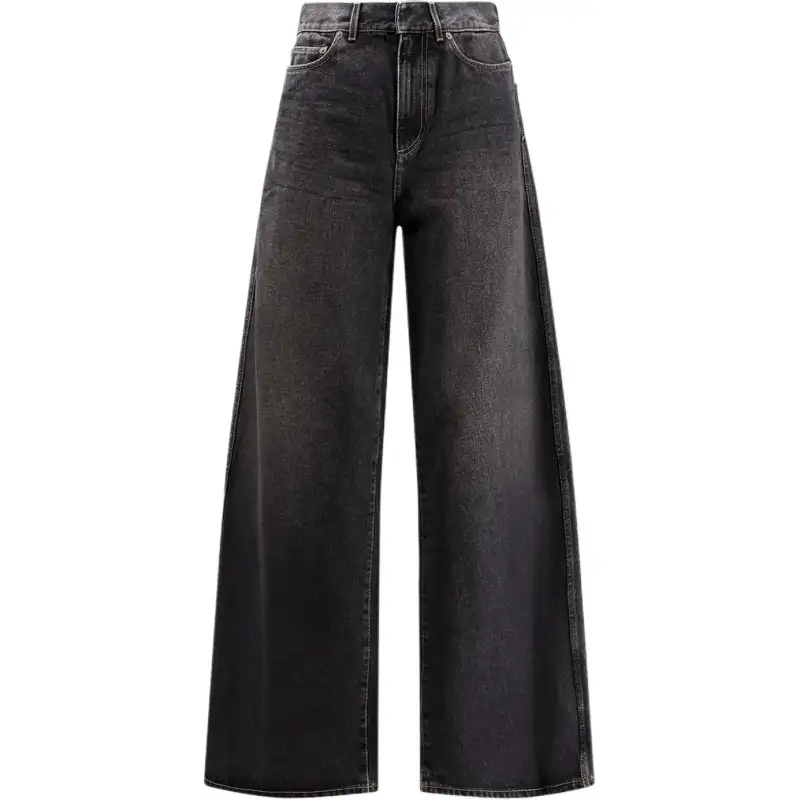 DIOR Jeans Women's Black Moderate Flared Pants