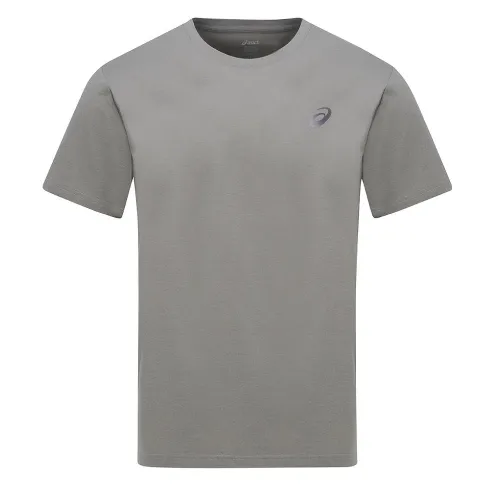 ASICS T Shirts Unisex Gray Crew Neck