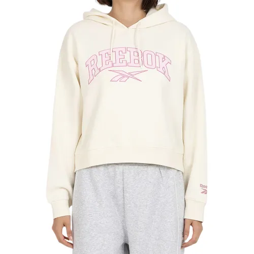 Reebok Sweatshirts Women's Ecru Hooded Moderate