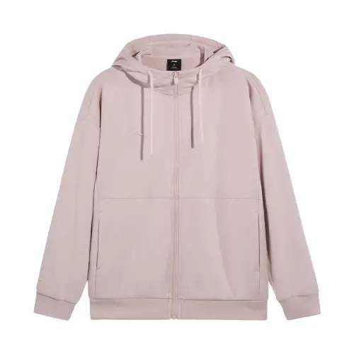 Li Ning Sweatshirts Women's Quiet Purple Crew Neck Moderate Cardigan