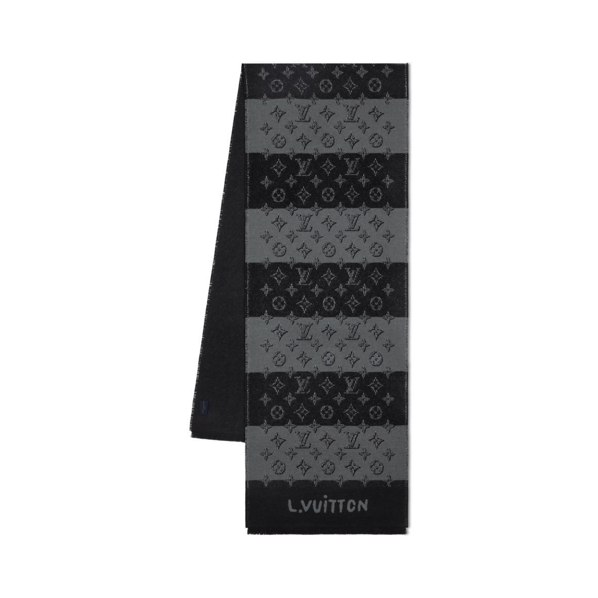 Мужской шарф Louis Vuitton (черный)