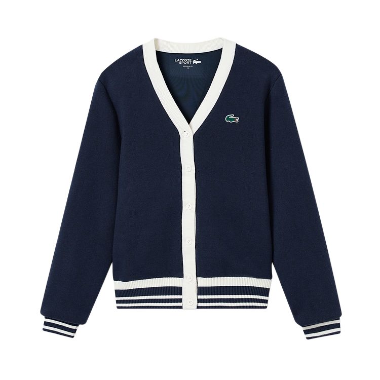 Женский свитер LACOSTE Гольф (бело-синий)