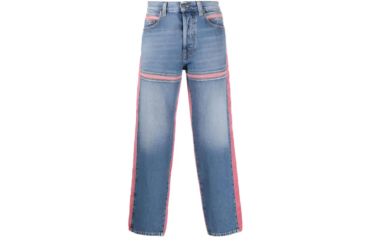 DIESEL Jeans Men's Blue Moderate Straight Fit Pants