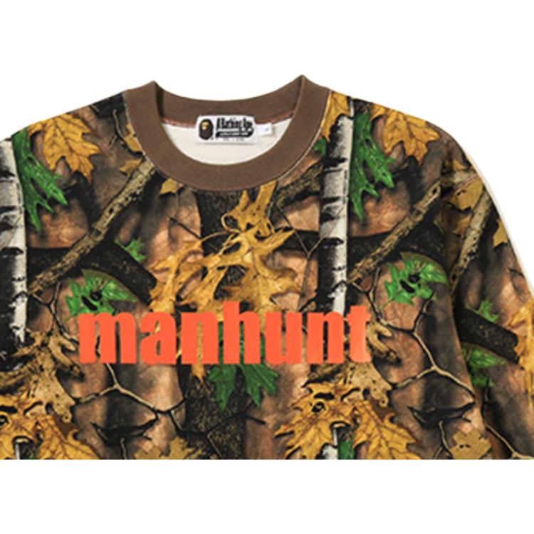 Худи A BATHING APE FOREST CAMO WIDE CREWNECK (камуфляжное) — фото 4