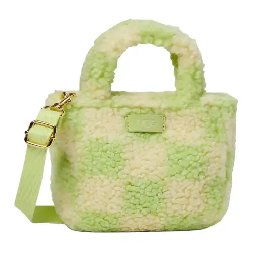 UGG Polyester Handbag, Shoulder Bag, Crossbody Bag Mini Women's Ecru & Vibrant Green