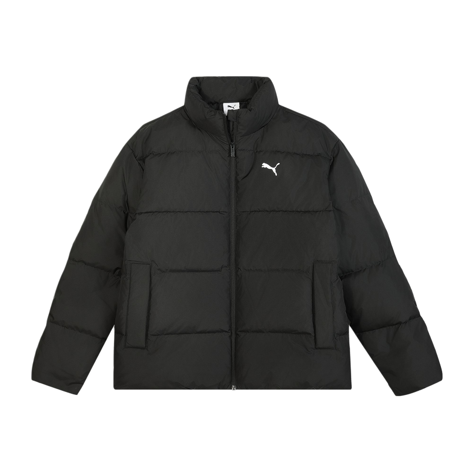 PUMA Puma ESS+ FW25 DOWN JACKET series duck down letter stand collar warm and windproof sports zipper long-sleeved bread down jacket for men