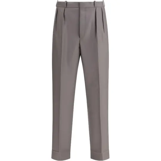 Maison Margiela Straight Leg Pleated Trousers