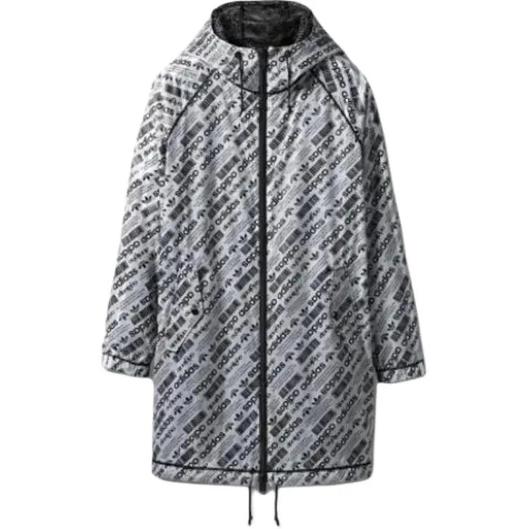 Adidas Aw Logo Print Shell Parka