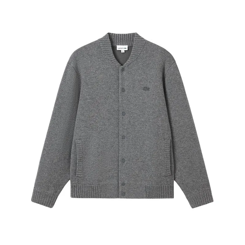 Lacoste buttoned-wool bomber jacket