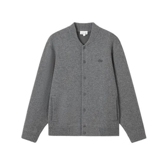 Lacoste buttoned-wool bomber jacket