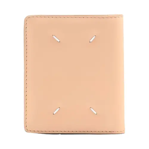 Maison Margiela Cow Leather Wallet Unisex Apricot