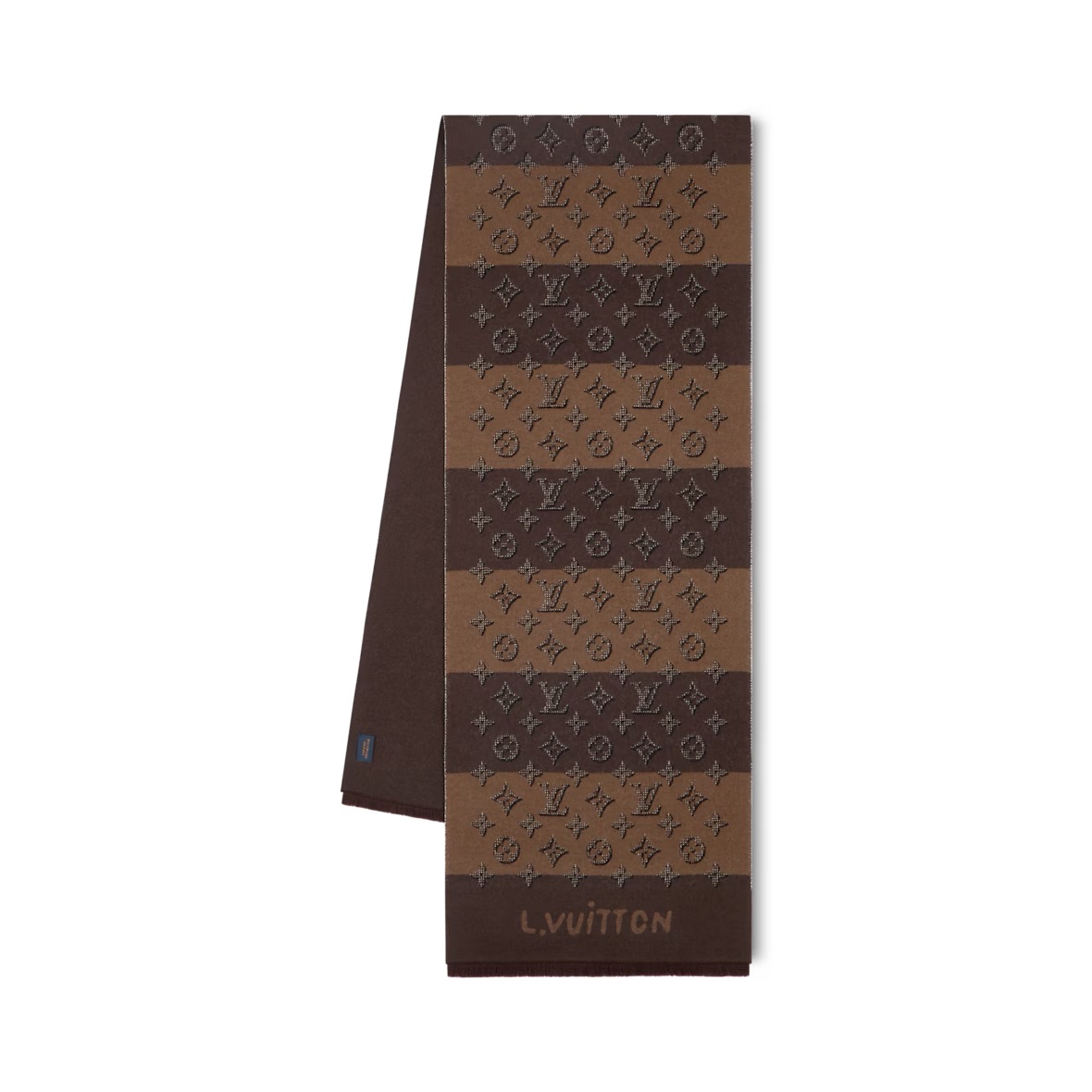 Мужской шарф Louis Vuitton (коричневый)