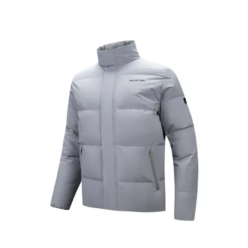 Anta Running Collection Down Jacket Men's Limestone Mud
