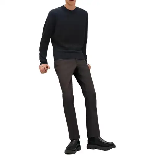 HERMES Sweaters Men's Black Crew Neck Moderate