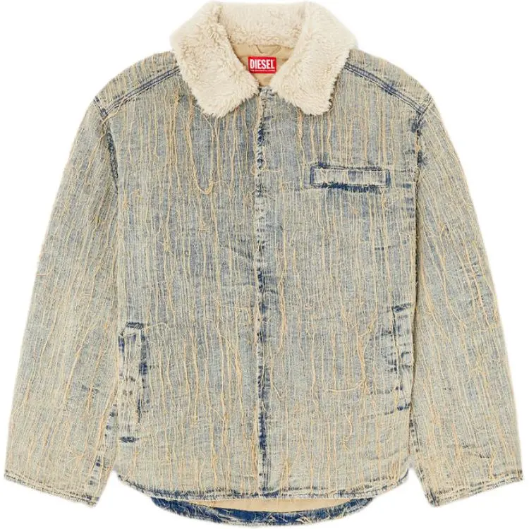 DIESEL Floating Thread Jacquard Denim Jacket