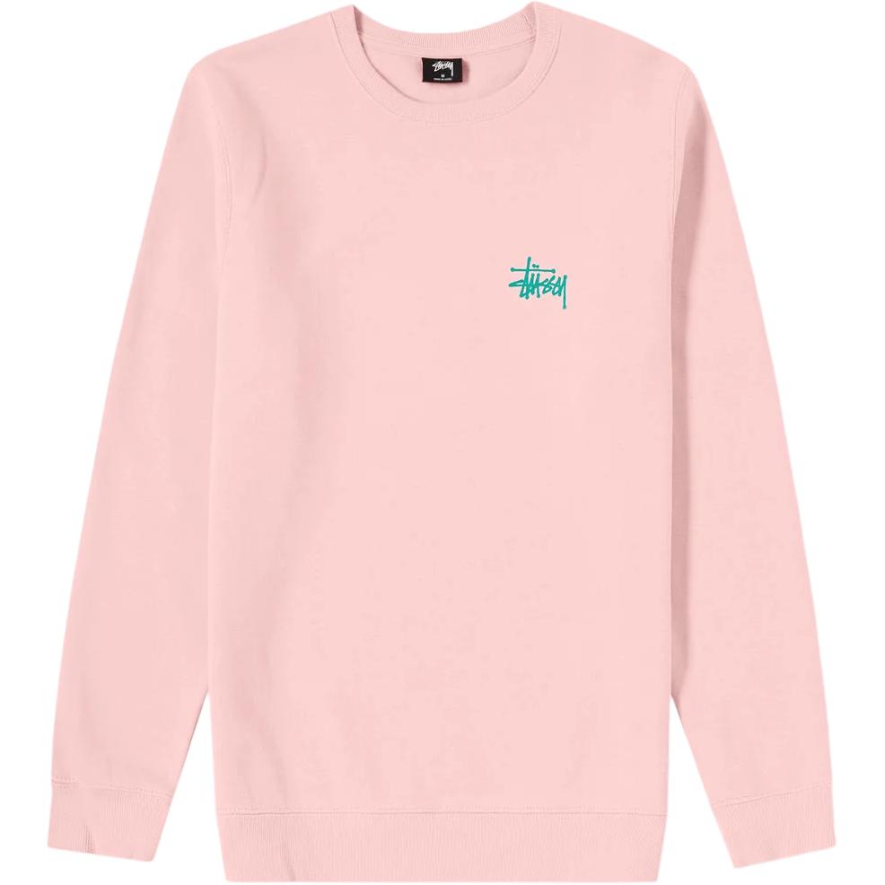 Худи Stussy Basic Crew hoodie (черный) — фото 11