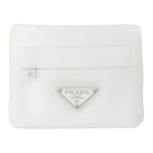 PRADA Accessories Wool Fanny Pack Men's White