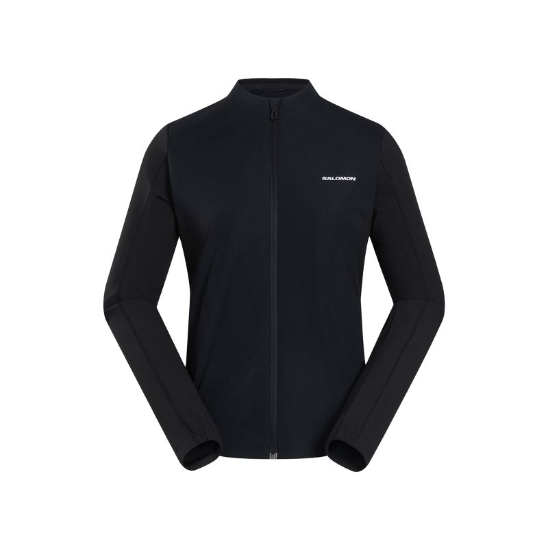 Женская куртка Salomon SALOMON Mountain FLEX HYB JKT PRIMALOFT Logo (черная)