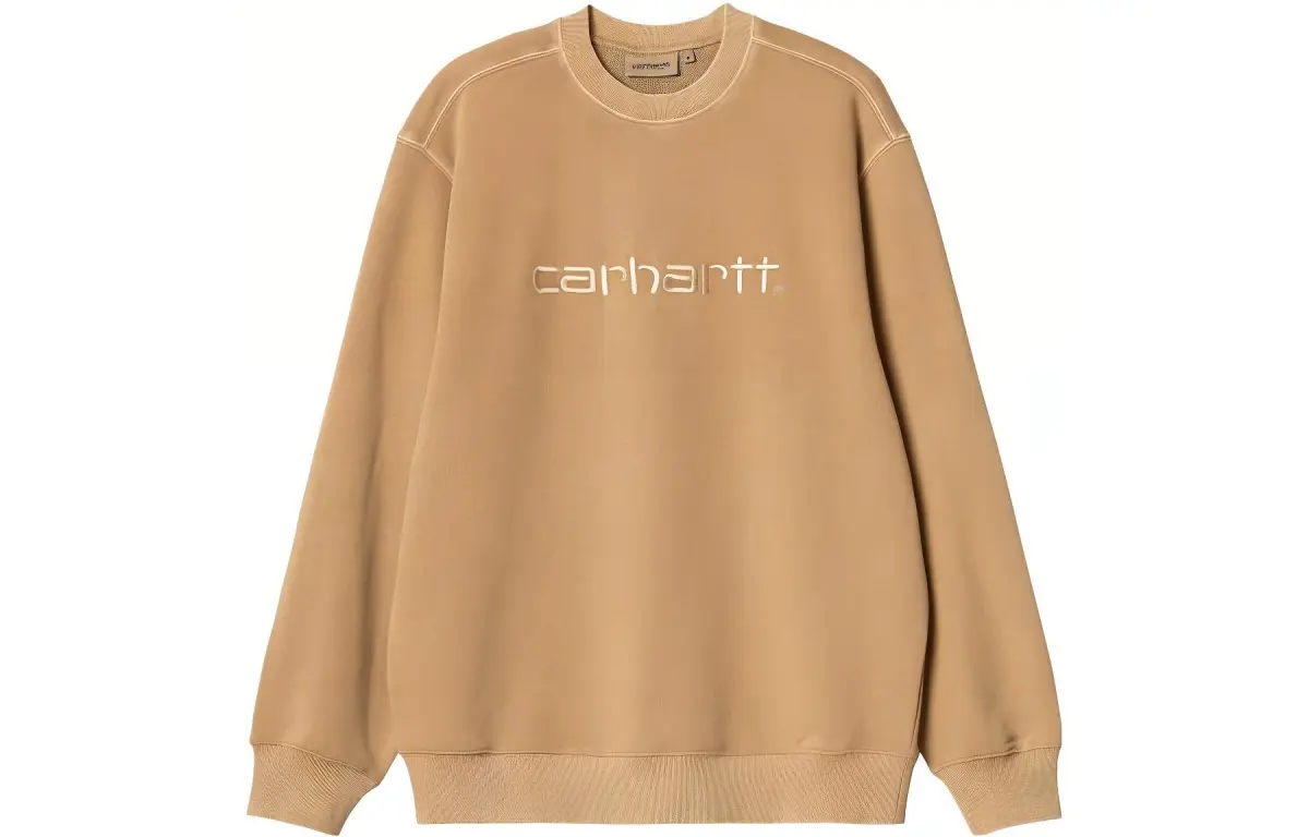 Carhartt WIP Carhartt WIP SS23 Sweatshirts Men's Khaki Crew Neck Moderate Regular