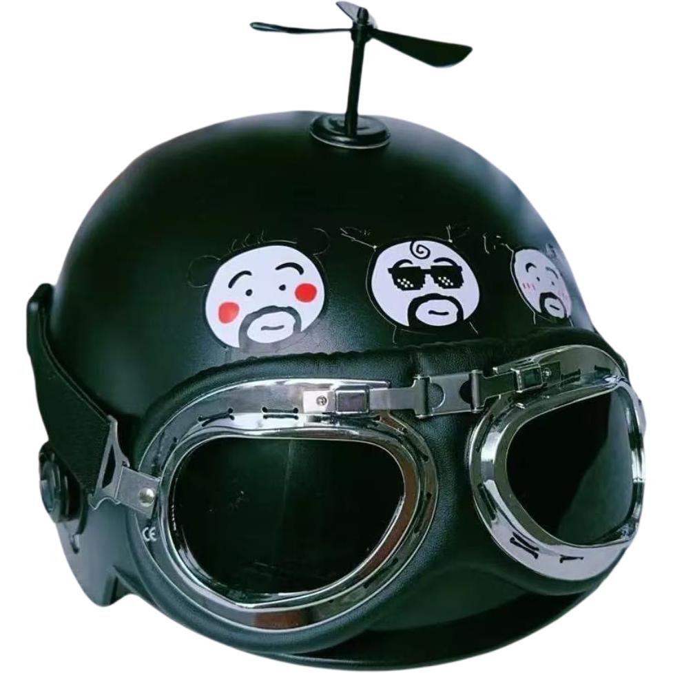 AXK CCC certified universal electric vehicle helmet retro Harley-style outdoor riding helmet, comfortable and lightweight