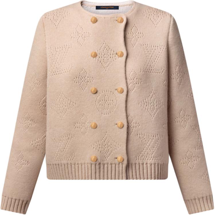 Женский кардиган Louis Vuitton (бежевый)