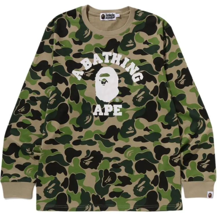 A Bathing Ape camouflage-print long sleeve T-shirt