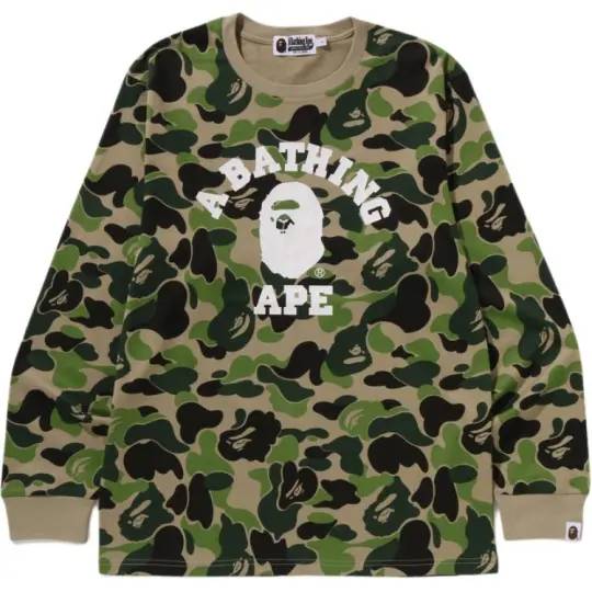 A Bathing Ape camouflage-print long sleeve T-shirt