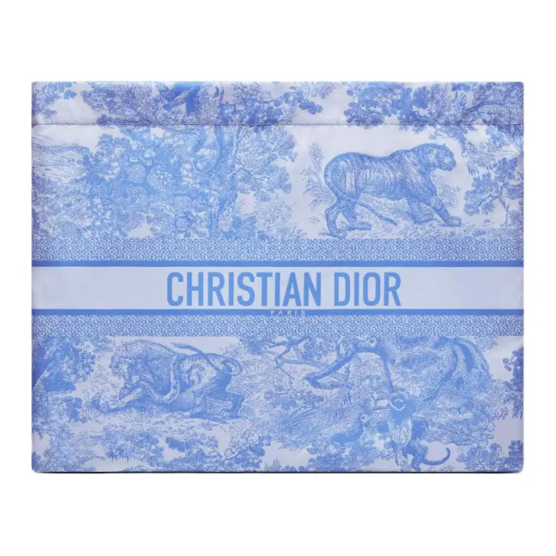 DIOR Technical Fabric Clutch Women's Cornflower Blue