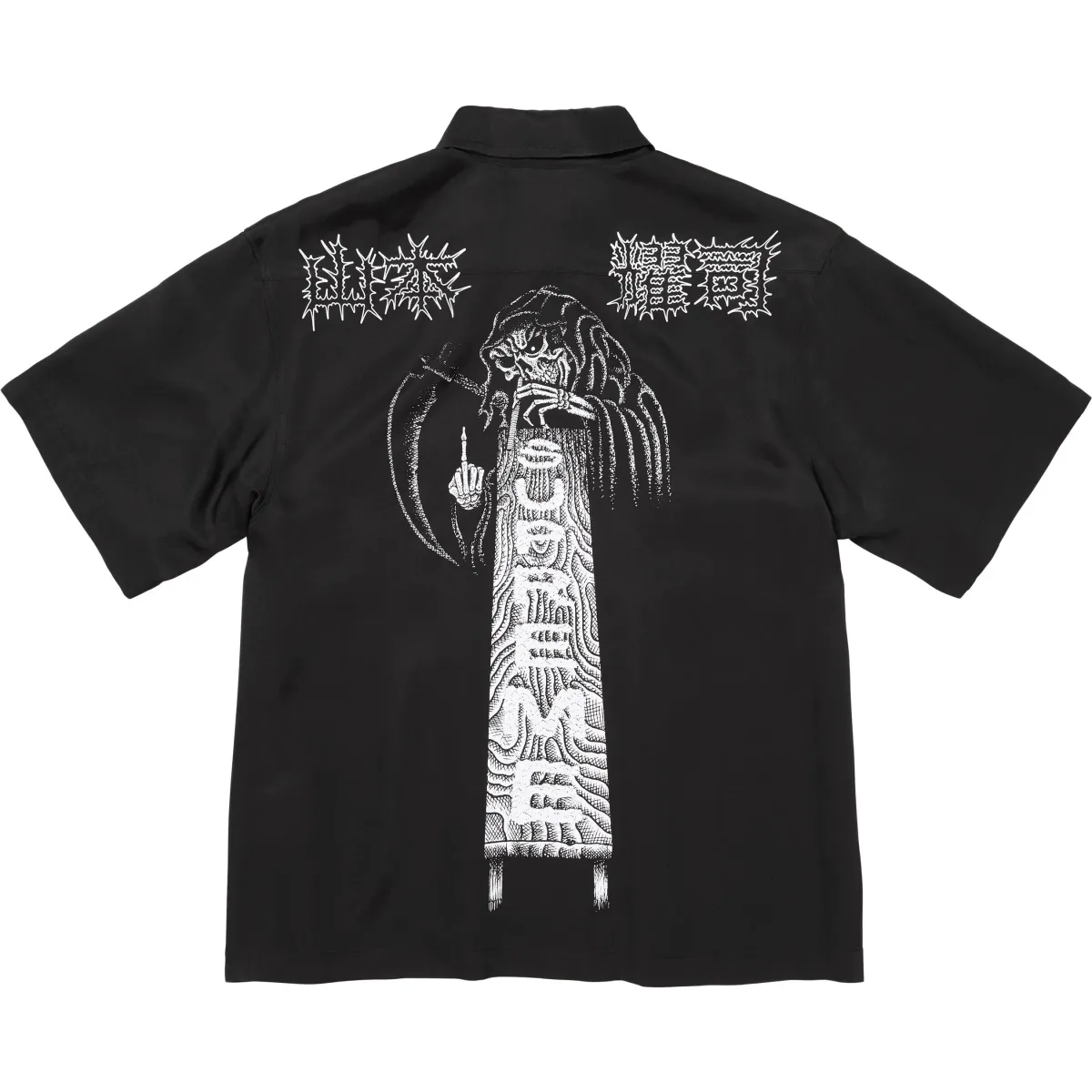 Supreme x Y's By Yohji Yamamoto/, FW25 WEEK3 Silk Zip Up S/S Shirt Unisex