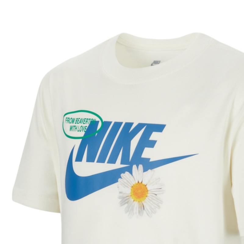 Детская футболка Nike NikeTSPORTSWEAR logo (белая) — фото 4