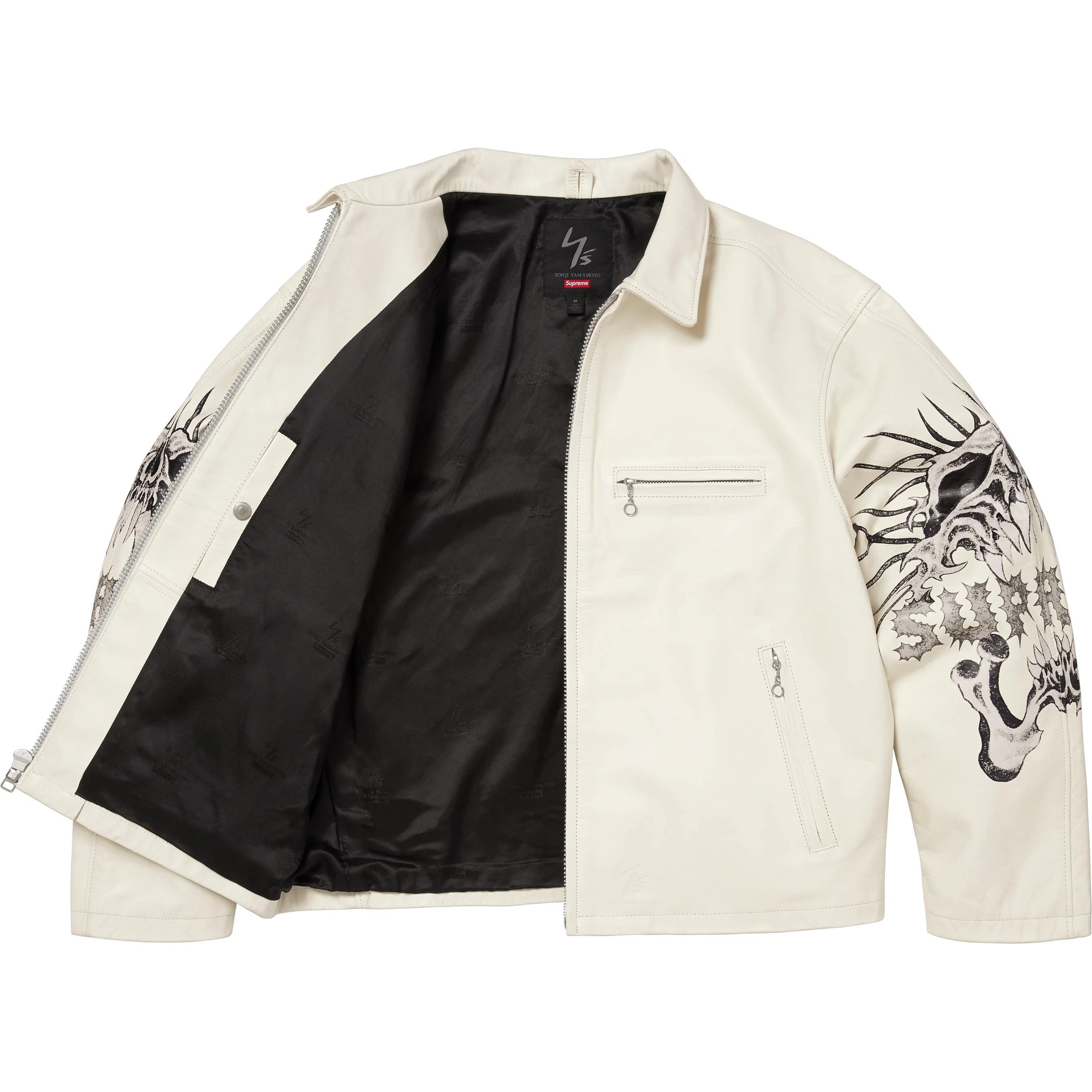 Supreme x Y's by Yohji Yamamoto Leather Jacket SUPFW 25213