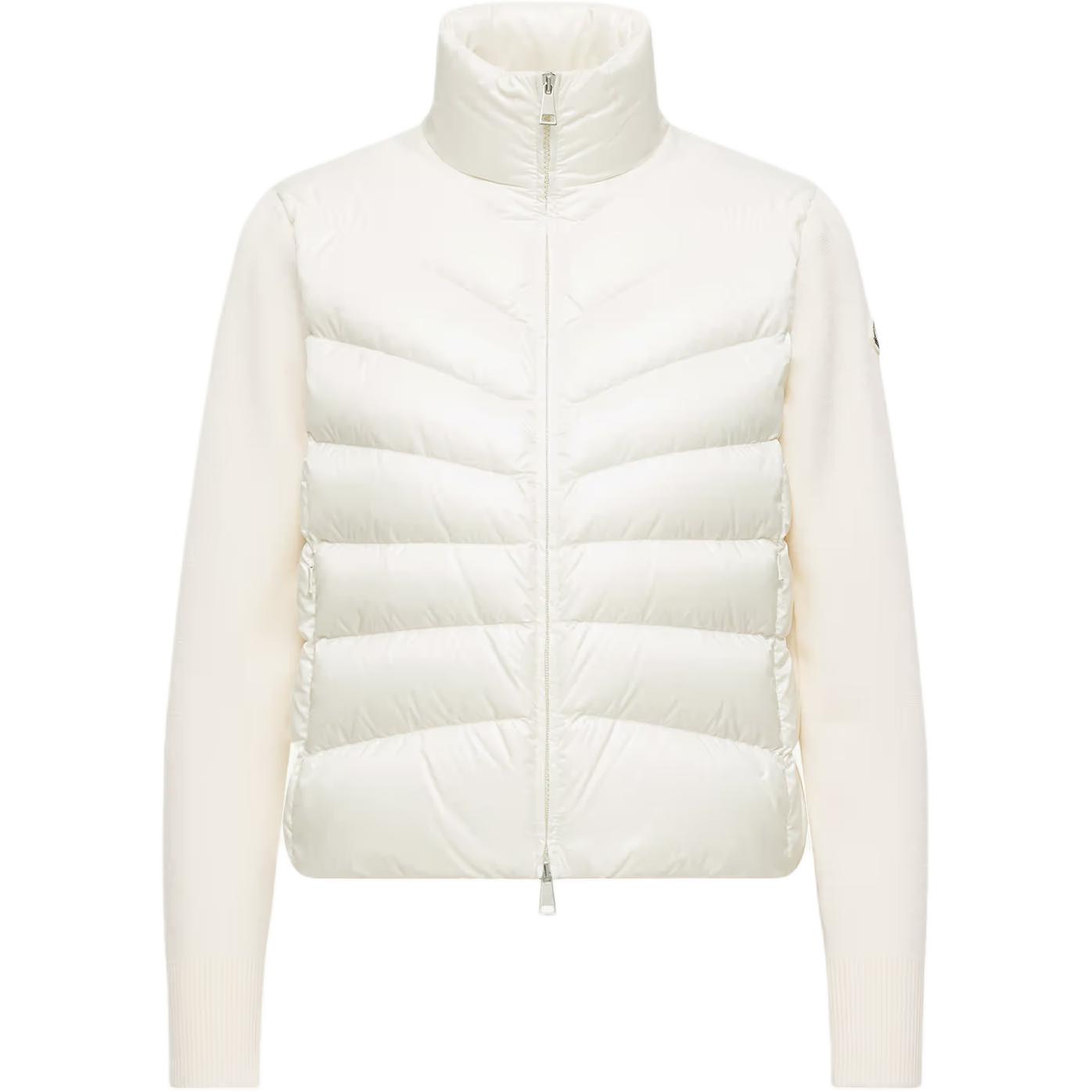 Женская куртка Moncler Moncler Padded Corduroy CARDIGAN FW24 Padded (белая)