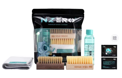 NZERO White shoes, sneakers, sneakers, no-wash, decontamination, whitening and yellowing, special liquid for washing mesh shoes, deodorization and sterilization, shoe cleaning and brushing set, shoe cleaning and care agent
